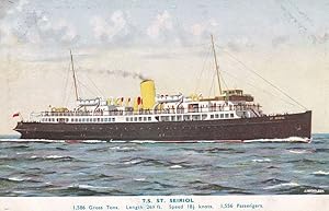 St Seiriol Liverpool & North Wales Steamship Company Ship Old Postcard