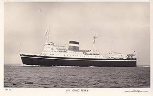 MV Ionic Ferry Ship Transport Line Old Postcard