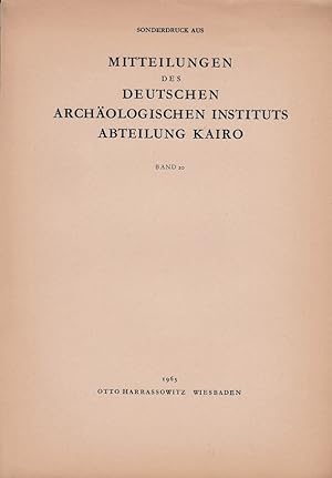 Imagen del vendedor de Die Wurzel bnj "s". (Mitteilungen des Deutschen Archologischen Instituts, Abteilung Kairo). a la venta por Librarium of The Hague
