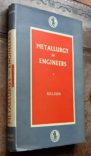 Bild des Verkufers fr Metallurgy For Engineers zum Verkauf von Dodman Books