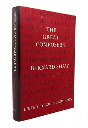 Bild des Verkufers fr GREAT COMPOSERS Reviews and Bombardments by Bernard Shaw zum Verkauf von Rare Book Cellar