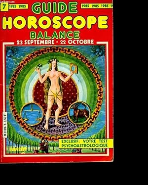 Image du vendeur pour Guide Horoscope 1985. Balance mis en vente par Le-Livre