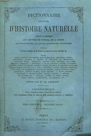Dictionnaire universel d'histoire naturelle, servant de complément aux oeuvres de Buffon, de G. C...