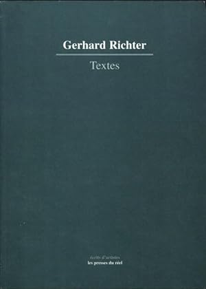 Imagen del vendedor de Gerhard Richter Textes a la venta por Books by Artists
