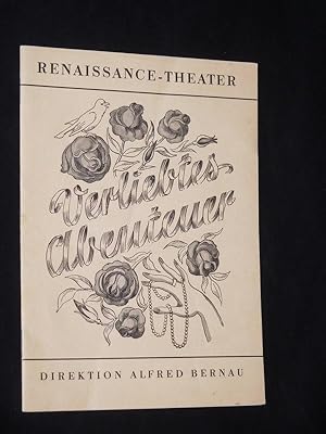 Bild des Verkufers fr Programmheft Renaissance-Theater Berlin um 1933. VERLIEBTES ABENTEUER von Hans Adler. Regie: Alfred Bernau, Bhnenbilder/ Programmgestaltung: Heinz Daniel, techn. Ltg.: Theodor Drzymala. Mit Hilde Hildebrand, Herbert Wilk, Hansi Arnstaedt, Curt Ackermann, Charlotte Karin, Hans Ziegler, Erwin Klietsch, Paul Walther, Olga Engl, Erich Walter zum Verkauf von Fast alles Theater! Antiquariat fr die darstellenden Knste