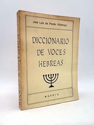 Seller image for DICCIONARIO DE VOCES HEBREAS (Lus De Pando Villaroya) Pando, 1986 for sale by Libros Fugitivos