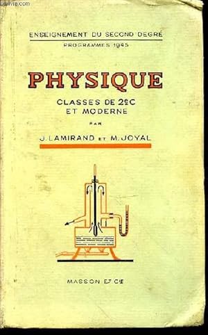 Physique. Classes de 2è C et moderne