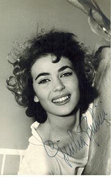 Photograph of Giulia Rubini. Signed.
