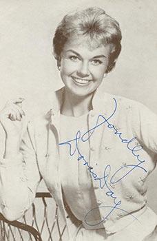 Photograph of Doris Day. Signed.