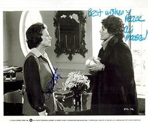 Photograph of Ali McGraw, and Myrna Loy in Just Tell Me What You Want. Signed.
