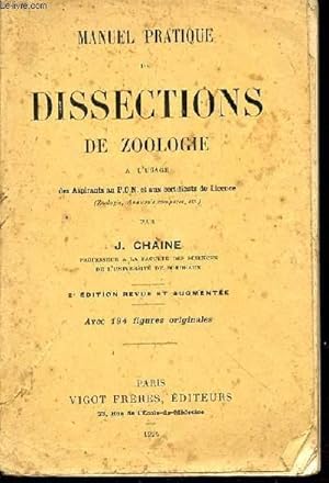 Bild des Verkufers fr Manuel pratique de zoologie  l'usage des aspirants au P.CN. et aux certificats de Licence. Avec 194 figures originales zum Verkauf von Le-Livre