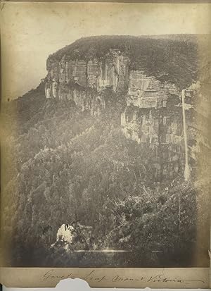Imagen del vendedor de Mount Victoria" [with] "Govets Leap". Albumen photographs a la venta por Antipodean Books, Maps & Prints, ABAA