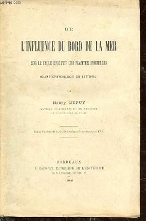 De l'influence du bord de la mer, sur le cycle évolutif des plantes annuelles (climatophysiologie...