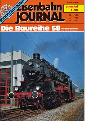Seller image for Eisenbahn-Journal Special Heft 1/90 (Sonderausgabe): Die Baureihe 58. for sale by Versandantiquariat  Rainer Wlfel