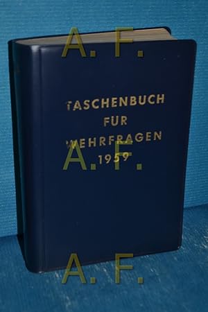 Bild des Verkufers fr Taschenbuch fr Wehrfragen 1959, 3 . Jahrgang zum Verkauf von Antiquarische Fundgrube e.U.