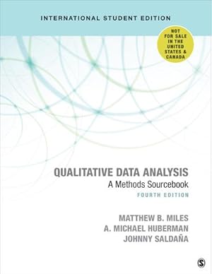 Bild des Verkufers fr Qualitative Data Analysis - International Student Edition : A Methods Sourcebook zum Verkauf von AHA-BUCH GmbH