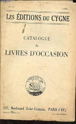Bild des Verkufers fr Catalogue de livres d'occasion zum Verkauf von Le-Livre