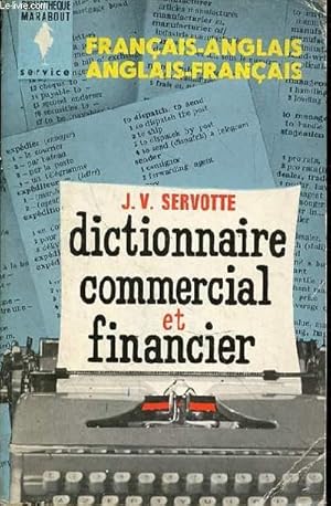 Image du vendeur pour Franais-anglais ; Anglais-franais - Dictionnaire commercial et financier mis en vente par Le-Livre