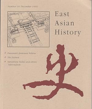 Bild des Verkufers fr East Asian History. Number 10. December 1995. zum Verkauf von Asia Bookroom ANZAAB/ILAB