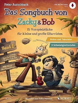 Bild des Verkufers fr Das Songbuch von Zacky & Bob, fr Gitarre. Bd.1 : 15 Vorspielstcke fr kleine und groe Gitarristen. Gitarre. zum Verkauf von AHA-BUCH GmbH