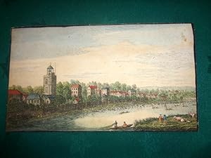 Mortlack (Mortlake) The Thames View. c1750