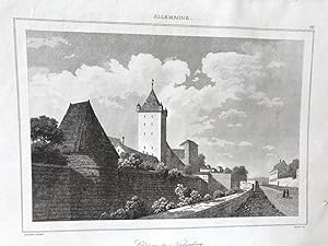 Imagen del vendedor de Chateau de Nuremberg, Stahlstich um 1850 von Lemaitre. a la venta por Altstadt-Antiquariat Nowicki-Hecht UG