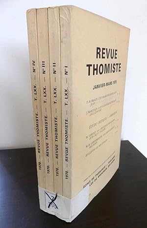 Revue Thomiste. Janvier - Decémbre 1970. 4 Bände (kpl. Jahrgang).