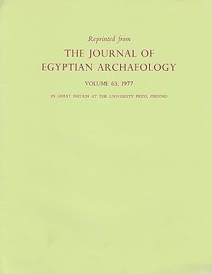 Bild des Verkufers fr Hrw "Bottom" and t3ht "Dregs" (Brooklyn 57.140). (The Journal of Egyptian Archaeology). zum Verkauf von Librarium of The Hague