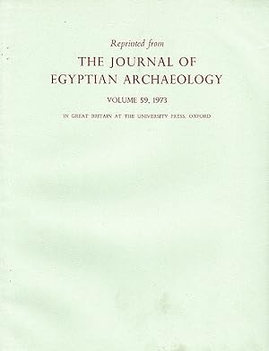 Bild des Verkufers fr An Old Kingdom Example of (***) for Terminal (***) [Ny-R']. (The Journal of Egyptian Archaeology). zum Verkauf von Librarium of The Hague