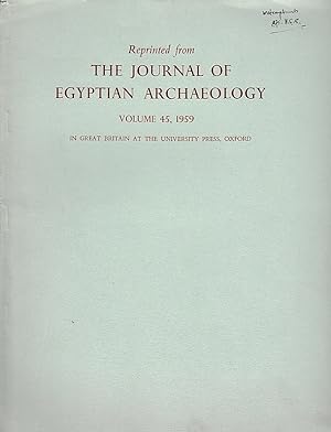 Bild des Verkufers fr Two Unpublished Demotic Documents from the Asyut Archive. (The Journal of Egyptian Archaeology). zum Verkauf von Librarium of The Hague