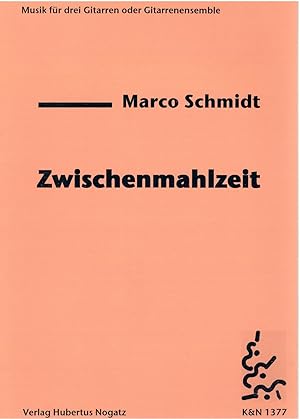 Imagen del vendedor de Zwischenmahlzeit. F?r 3 Gitarren oder Gitarrenensemble (K&N 1377) a la venta por Antiquariat Hans Wger