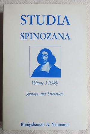 Bild des Verkufers fr Central theme: Spinoza and literature ; Studia Spinozana ; 5 zum Verkauf von VersandAntiquariat Claus Sydow