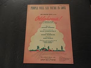 People Will Say We're In Love Sheet Music Rodgers/Hammerstein Oklahoma