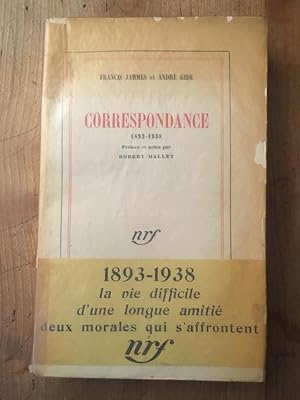 Image du vendeur pour Correspondance 1893-1938 mis en vente par Librairie des Possibles