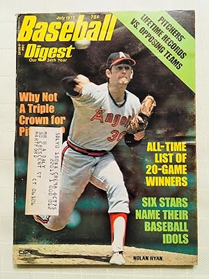 Baseball Digest - July 1975 Issue (Nolan Ryan on Cover)