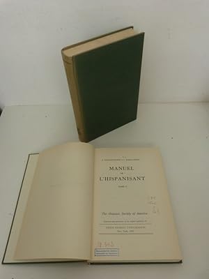 Manuel de L'Hispanisant. (2 Bde / 2 vol. set)