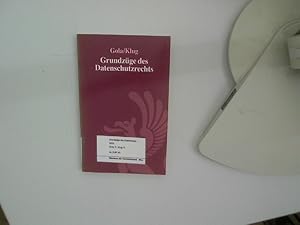 Immagine del venditore per Grundzge des Datenschutzrechts. von Peter Gola und Christoph Klug venduto da Antiquariat Bookfarm