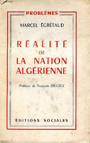 Bild des Verkufers fr Ralit de la nation algrienne zum Verkauf von Le-Livre