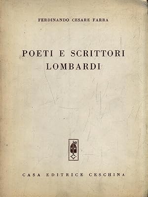 Seller image for Poeti e scrittori lombardi for sale by Librodifaccia