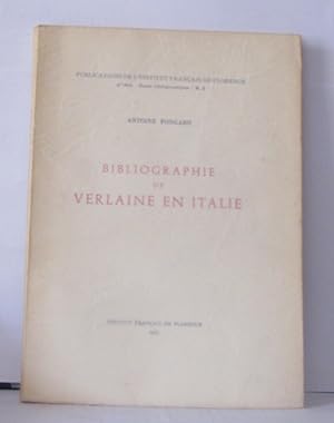 Image du vendeur pour Bibliographie e Verlaine en Italie mis en vente par Librairie Albert-Etienne