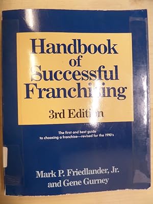 Seller image for Handbook Of Successful Franchising for sale by Archives Books inc.