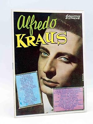 CANCIONERO. ALFREDO KRAUS SUS GRANDES ÉXITOS. Bistagne, 1960. OFRT