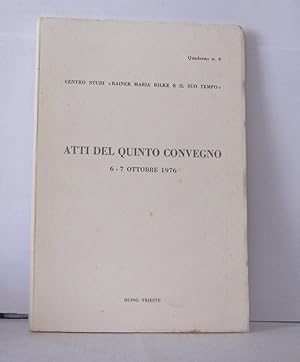 Seller image for Atti del quinto convegno 6-7 ottobre 1976 for sale by Librairie Albert-Etienne