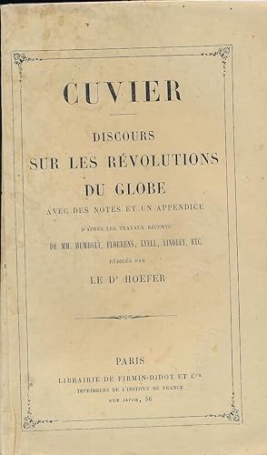 Bild des Verkufers fr Discours sur les rvolutions du globe zum Verkauf von LIBRAIRIE GIL-ARTGIL SARL