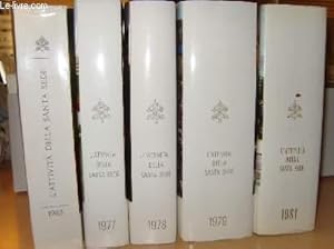 Bild des Verkufers fr L'ATTIVITA DELLA SANTA SEDE EN 5 VOLUMES - 1963 1977 1978 1979 1981 zum Verkauf von Le-Livre