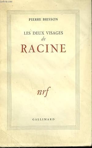 Bild des Verkufers fr LES DEUX VISAGES DE RACINE. zum Verkauf von Le-Livre