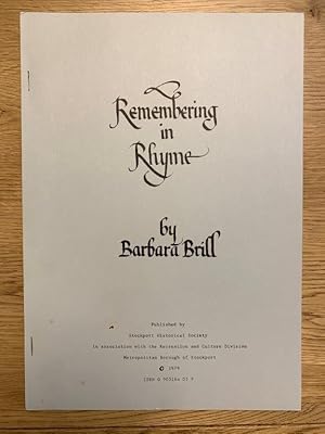 Seller image for Remembering in Rhyme for sale by Robin's books