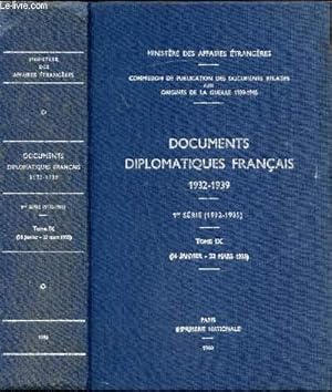 Bild des Verkufers fr Documents diplomatiques franais 1932-1939 - 1re srie (1932-1935) Tome IX (16 janvier-23 mras 1935) zum Verkauf von Le-Livre