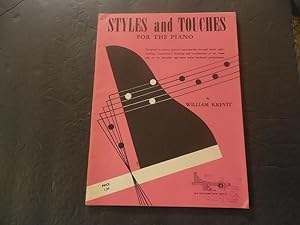 Styles And Touches For The Piano Sheet Music Wm Krevit 1953