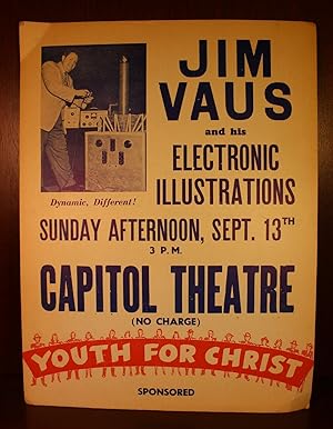 Rare Poster of Famous Wiretapper Mafia Jim Vaus Jr.